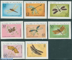 Vietnam 1977 Dragonflies 8v Imperforated, Mint NH, Nature - Insects - Altri & Non Classificati