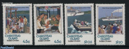 Christmas Islands 1992 War Time Evacuation 4v, Mint NH, Transport - Ships And Boats - Boten