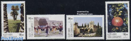 Turkish Cyprus 1996 Definitives, Views 4v, Mint NH, Nature - Various - Fruit - Trees & Forests - Folklore - Obst & Früchte