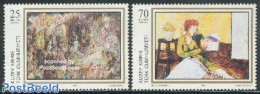 Turkish Cyprus 1997 Paintings 2v, Mint NH, Art - Modern Art (1850-present) - Paintings - Altri & Non Classificati