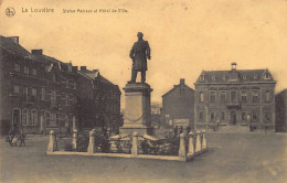 LA LOUVIÈRE (Hainaut) Statue Mairaux Et Hôtel De Ville - La Louvière