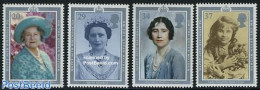 Great Britain 1990 Queen Mother Birthday 4v, Mint NH, History - Kings & Queens (Royalty) - Neufs