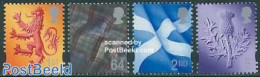 Great Britain 1999 Scotland 4v, Mint NH, History - Various - Flags - Textiles - Ongebruikt