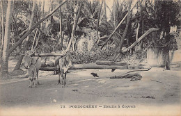 India - PUDUCHERRY Pondichéry - Copra Mill - Publ. Messageries Maritimes 75 - Inde