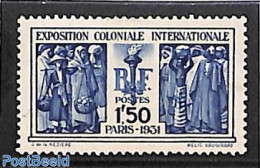 France 1931 Colonial Expostion 1v, Unused (hinged), History - Various - Costumes - Ongebruikt