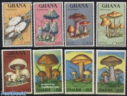 Ghana 1989 Mushrooms 8v, Mint NH, Nature - Mushrooms - Mushrooms