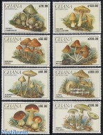 Ghana 1990 Mushrooms 8v, Mint NH, Nature - Mushrooms - Mushrooms