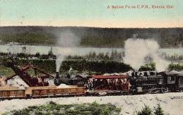Canada - KENORA (ON) A Ballast Pit On C.P.R. - Publ. Wood's Drig Store  - Andere & Zonder Classificatie