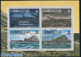 Gibraltar 1996 War Ships S/s, Mint NH, Transport - Various - Ships And Boats - Lighthouses & Safety At Sea - Schiffe