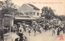 Viet Nam - HANOI - Procession Du Dragon Et De La Licrone - Ed. P. Dieulefils 301 - Viêt-Nam