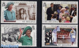 Saint Helena 1999 Queen Mother 99th Anniversary 4v, Mint NH, History - Kings & Queens (Royalty) - Case Reali