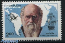India 1983 C. Darwin 1v, Mint NH, History - Nature - Transport - Various - Explorers - Animals (others & Mixed) - Rept.. - Neufs