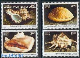 India 1998 Shells 4v, Mint NH, Nature - Shells & Crustaceans - Nuovi