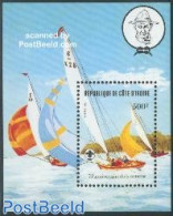 Ivory Coast 1982 Scouting, Sailing S/S, Mint NH, Sport - Transport - Sailing - Scouting - Ships And Boats - Unused Stamps