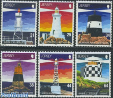Jersey 1999 Lighthouses 6v, Mint NH, Various - Lighthouses & Safety At Sea - Faros