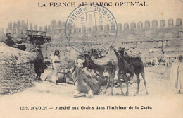La France Au Maroc Oriental - M'ÇOUN - Marché Aux Grains Dans L'intérieur De La Casbah - Ed. N. Boumendil (Taourit) 1219 - Otros & Sin Clasificación