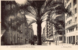 España - ALICANTE - Avenida Mendez Nunez - Ed. L. Roisin 17 - Alicante