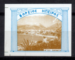 V089 Greece / Griechenland / Griekenland / Grecia / Grece 2001 North Epirus (Albania) AG. SARANTA Cinderella / Vignette - Andere & Zonder Classificatie