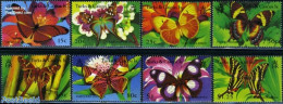 Turks And Caicos Islands 1994 Butterflies 8v, Mint NH, Nature - Butterflies - Sonstige & Ohne Zuordnung
