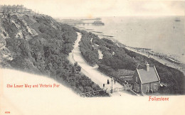 England - FOLKESTONE (Kent) The Lower Way And Victoria Pier - Publ. Stengel & Co. 8264 - Folkestone