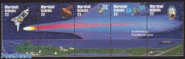 Marshall Islands 1985 Halleys Comet 5v [::::], Mint NH, Science - Transport - Astronomy - Ships And Boats - Space Expl.. - Astrologie