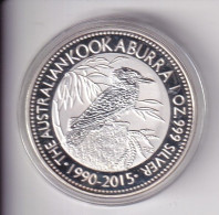 MONEDA DE UNA ONZA DE PLATA DE AUSTRALIA DEL AÑO 2015 DE UN KOOKABURRA (SILVER-ARGENT) - Altri & Non Classificati