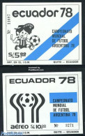 Ecuador 1978 World Cup Football 2 S/s, Mint NH, Sport - Football - Equateur