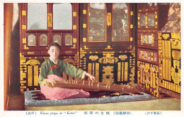 Korea - Kisaeng Girl Plays Koto - Corea Del Sur