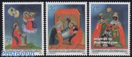 Liechtenstein 2003 Christmas 3v, Mint NH, Religion - Christmas - Ongebruikt