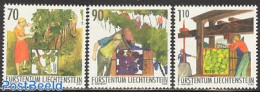 Liechtenstein 2003 Wine 3v, Mint NH, Nature - Wine & Winery - Unused Stamps