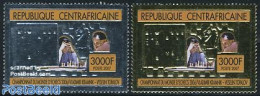 Central Africa 2007 Chess 2v, Silver, Gold, Mint NH, Sport - Chess - Schach
