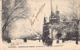 Canada - MONTREAL Sherbrooke Street In Winter - Ed. Illustrated Post Card Co. 706 - Montreal