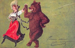 BERN - Berner Mädchen Tanzt Mit Einem Bären - Bear - Ours - Verlag Kaiser & Co.  - Berne