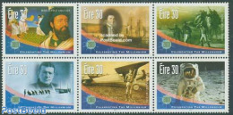 Ireland 2001 Millennium, Discoveries 6v [++], Mint NH, History - Transport - Explorers - Aircraft & Aviation - Ships A.. - Ongebruikt