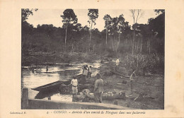 Congo Brazzaville - Arrivée D'un Convoi De Pirogues Dans Une Factorerie - Ed. J.F. 4 - Altri & Non Classificati