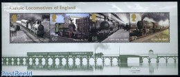 Great Britain 2011 Classic Locomotives 4v M/s, Mint NH, Transport - Railways - Neufs