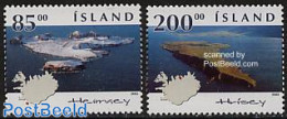 Iceland 2003 Islands 2v, Mint NH, Various - Maps - Neufs