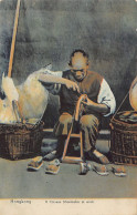 China - HONG-KONG - A Chinese Shoemaker At Work - Publ. M. Sternberg  - Chine (Hong Kong)