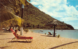 Saint Lucia - Sunbathing Under The Palms On Reduit Beach - Publ. Minvielle & Chastanet Ltd. SL1 - St. Lucia