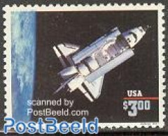 United States Of America 1996 Challenger 1v (with Year 1996), Mint NH, Transport - Space Exploration - Unused Stamps