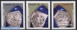 Canada 1995 Christmas 3v Perforated, Mint NH, Religion - Christmas - Unused Stamps