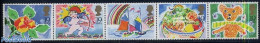 Great Britain 1989 Wishing Stamps 5v [::::], Mint NH, Nature - Transport - Various - Roses - Ships And Boats - Greetin.. - Ongebruikt