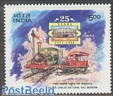 India 1996 Railway Museum 1v, Mint NH, Transport - Railways - Unused Stamps