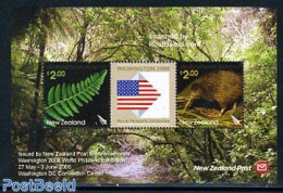 New Zealand 2006 Washington 2006 S/s, Mint NH, Nature - Birds - Philately - Nuevos