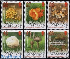 Alderney 2004 Mushrooms 6v, Mint NH, Nature - Mushrooms - Mushrooms