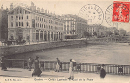 GENÈVE - Crédit Lyonnais Et Quai De La Poste - Ed. B. & F. 1010 - Genève