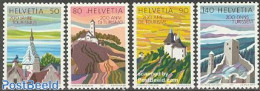 Switzerland 1987 200 Years Tourism 4v, Mint NH, Religion - Various - Churches, Temples, Mosques, Synagogues - Tourism .. - Neufs