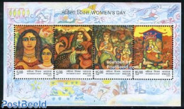 India 2007 Womens Day S/s, Mint NH, History - Women - Nuovi