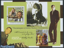 Guinea Bissau 2008 Chess Masters S/s, Mint NH, Sport - Chess - Echecs