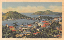 U.S. Virgin Islands - ST. THOMAS - Bird's Eye View, Cha Cha Town - Publ. The Art Shop  - Amerikaanse Maagdeneilanden